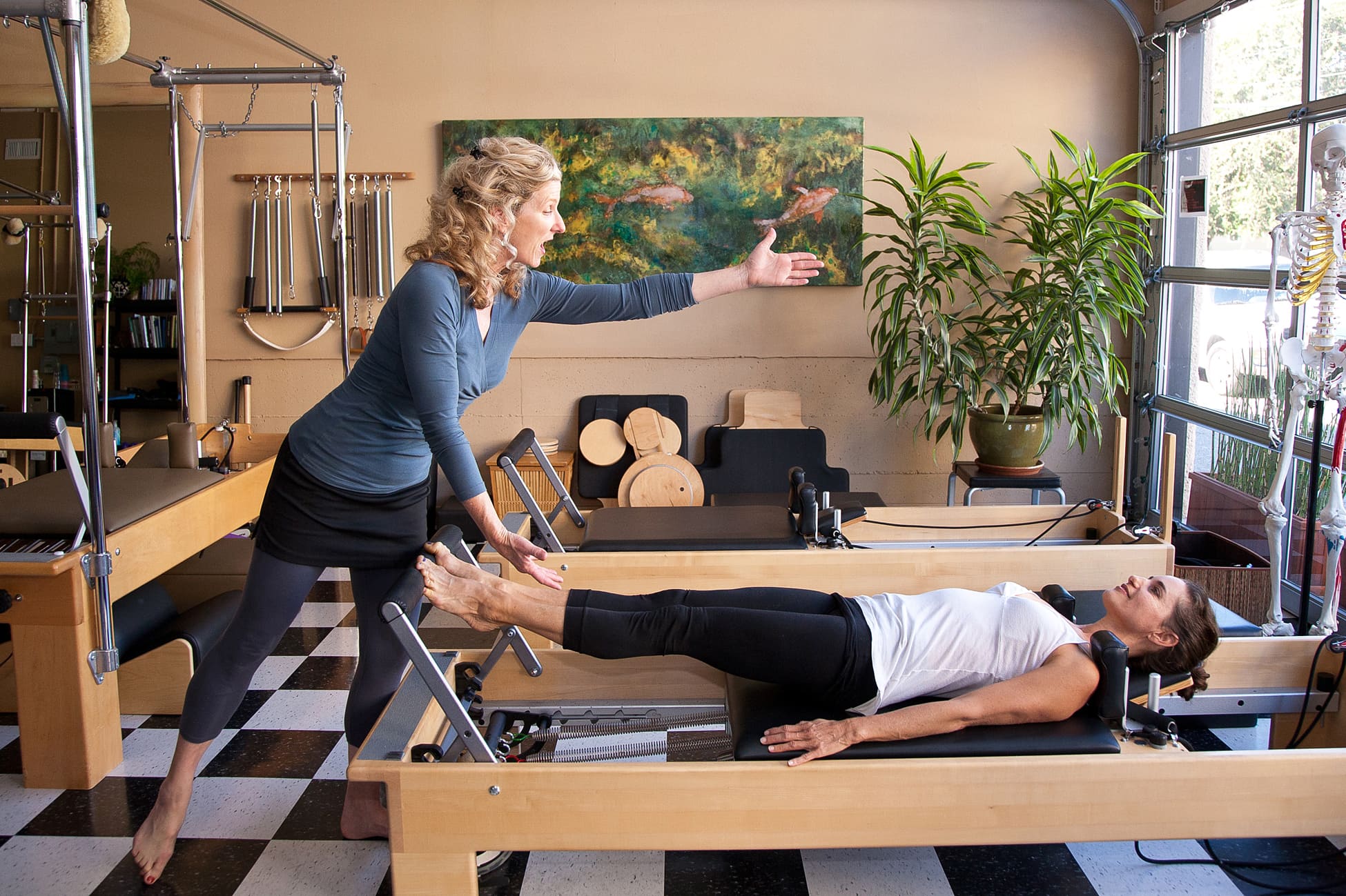 © Larry Dyer Kathleen's pilates practice photographed by Larry Dyer